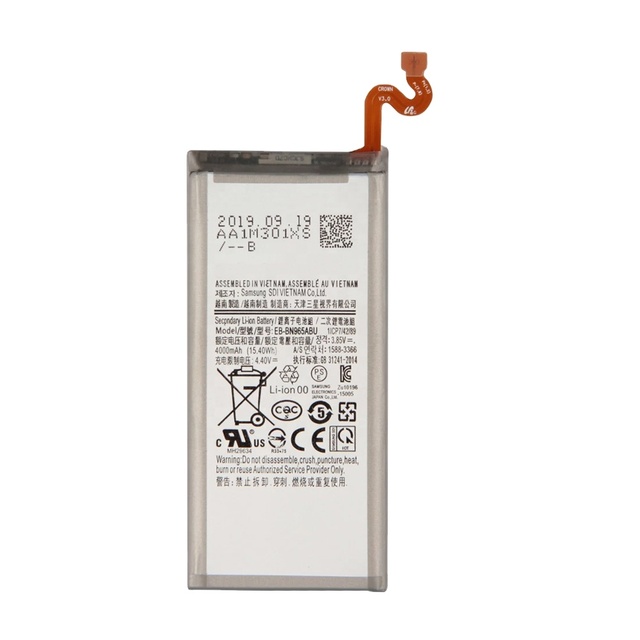 Mobile Phone Battery Replacement for Samsung Galaxy Note 9 EB-BN965ABU Battery 4000mAh
