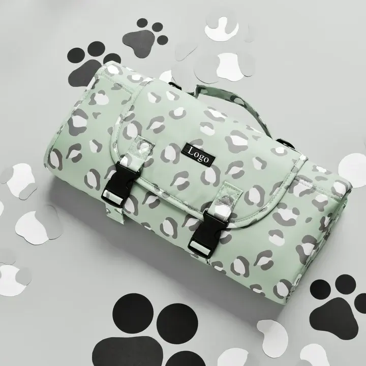 Tappetino per animali domestici pieghevole impermeabile Oxford portatile staccabile da viaggio di vendita calda