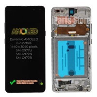 Écran de remplacement IPARTS pour SAMSUNG Galaxy S10 5G SM-G977U SM-G977N SM-G977B Super AMOLED Écran tactile avec cadre OEM TESTÉ