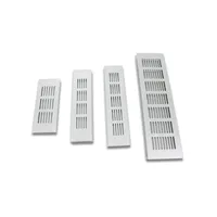 Silver Air Vent Grill Ventilation Cover with Inset Grid (Fly Screen) 4 Size (60*150mm/ 50*200mm/ 50*225mm/80*300mm )