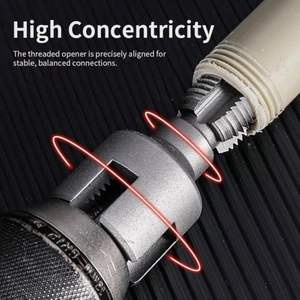 Alat Pemotong Ulir Pipa Internal Eksternal Bor 4/6 Cabang Pipa PPR 1/2+3/4 Universal Baja Karbon Hex Shank - Product Image 3