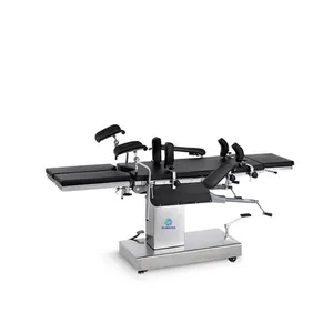 Medical manual hydraulic operating table is cheap and adjustable for use in many areas