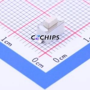 1TS002B-2500-5001-CT Tactile Switch SMD,6x3.5mm Switch Single Pole Single Throw Rectangle Button 2.5N Vertical Mount - Product Image 1