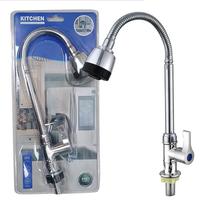 Robinet de cuisine en plastique ABS, eau froide uniquement, à poser sur comptoir, rotation 360° °   Robinet de cuisine rotatif