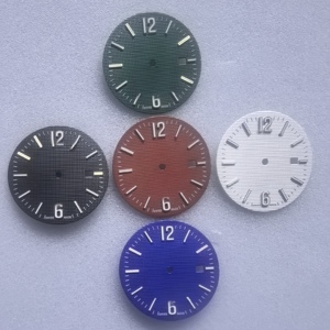 Cadran de montre de luxe NH35 28.5mm série <span class=keywords><strong>G</strong></span> avec logo <span class=keywords><strong>personnalisé</strong></span> Cadran de montre en relief avec choc Accessoires de mouvement Boîtier de pièces Cadran de montre <span class=keywords><strong>personnalisé</strong></span> - Product Image 1