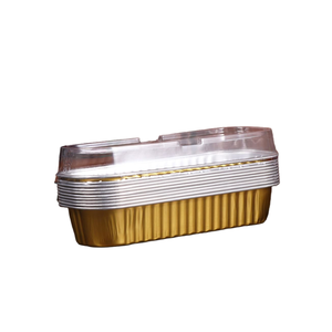Barquette en plastique PP de haute qualité avec couvercle, 200 ml, en aluminium recyclable, jetable, en pulpe moulée dorée, pour pain, compatible micro-ondes - Product Image 4