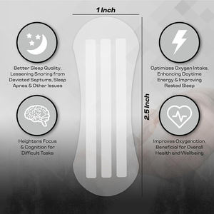 Tiras Nasales YOJO para Mejorar la Respiración |   Tiras Nasales Anti Ronquidos y para Dormir Mejor (60 Unidades, Transparentes) - Facilitan la Respiración, Detienen los Ronquidos - Product Image 2