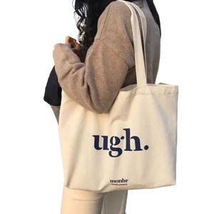 Custom Logo Printed Custom Color Eco Recyclable Reusable <b>Plain</b> Blank Calico Organic Cotton <b>Canvas</b> Top Handle Shopping <b>Tote</b> <b>Bag</b> - Product Image 1