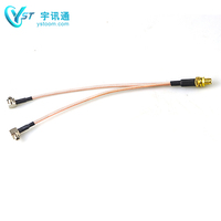 Câble RF solide à faible perte F femelle FME mâle, isolé FEP 50, pour dispositif MIMO, routeur, répéteur