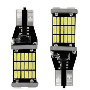 T15 921 W16W 45SMD 4014 LED Auto lampe <span class=keywords><strong>de</strong></span> frein <span class=keywords><strong>supplémentaire</strong></span> CANBUS sans erreur feux <span class=keywords><strong>de</strong></span> <span class=keywords><strong>recul</strong></span> voiture <span class=keywords><strong>feu</strong></span> <span class=keywords><strong>de</strong></span> jour DC12 blanc - Product Image 1