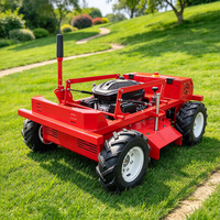 Tondeuse robotisée industrielle nouvelle conception à chenilles, tondeuse à gazon automatique sans fil, tondeuse à pente tout-terrain à essence