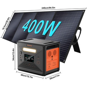 Station portable extérieure 2500W, batterie LiFePO4 solaire 400W MPPT, charge rapide de voiture en 1,5h, double charge rapide AC/solaire pour la maison - Product Image 2