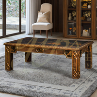 Yips LD-1203-0246 Sculpture Peint À La Main Or Motif Table Basse Solidwood Chinoiserie Série Meubles De Maison