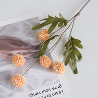 Chrysanthèmes artificiels de haute qualité faits à la main en soie multicolores à 5 têtes, fleurs artificielles naturelles de qualité supérieure, marque XinQi