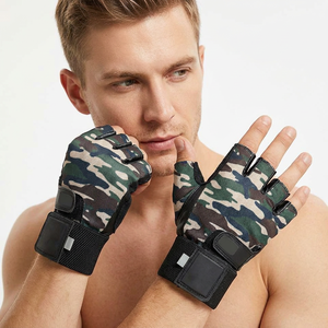 Guantes Deportivos Tácticos con Soporte para Muñeca, Camuflaje Negro, Material PU, Duraderos, Pantalla Táctil, Detección de Agujas, Ecológicos, Secado Rápido - Product Image 5