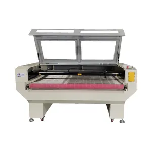 Máquina de corte a laser CO2 para equipamentos de corte de tecido e couro, equipamento de corte a laser CNC com alimentação automática