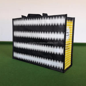 Sac de shopping en PP tissé imperméable réutilisable, personnalisé avec logo imprimé, tendance, portable, fabriqué en usine, pas cher, avec MOQ faible - Product Image 5