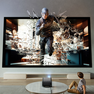 โปรเจคเตอร์ <span class=keywords><strong>Mi</strong></span> <span class=keywords><strong>Smart</strong></span> <span class=keywords><strong>Projector</strong></span> <span class=keywords><strong>2</strong></span> <span class=keywords><strong>Pro</strong></span> ความละเอียด 720P รองรับ 4K ระบบ Android 11 ความสว่าง 300 ลูเมนส์ รองรับ 3D พกพาสะดวก เหมาะสำหรับธุรกิจและการศึกษา ราคาสูง แต่ขั้นต่ำในการสั่งซื้อน้อย - Product Image 3