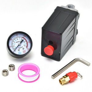 Contrôleur de pression pour compresseur d'air, kit d'assemblage 7 pièces à quatre voies, interrupteur de pression automatique pour usage industriel - Product Image 3