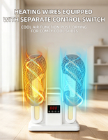 Séchoir à chaussures intelligent et portable OEM/ODM à quatre supports, pliable, écologique, sèche deux paires de chaussures, antibactérien