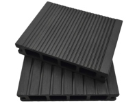 Plancher en WPC Co-extrudé Ignifuge et Imperméable 135H25-B, Installation par Clic, Moderne et Sûr, pour Balcon et Terrasse