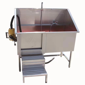 Bassin de bain <span class=keywords><strong>pour</strong></span> animaux de compagnie en acier inoxydable, produits de nettoyage et de beauté <span class=keywords><strong>pour</strong></span> animaux, baignoires <span class=keywords><strong>pour</strong></span> chiens avec sécheurs - Product Image 2
