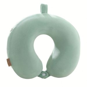 Oreiller de voyage en U personnalisé avec logo imprimé, best-seller, en coton à mémoire de forme multicolore, oreiller cervical en U à mémoire de forme - Product Image 4