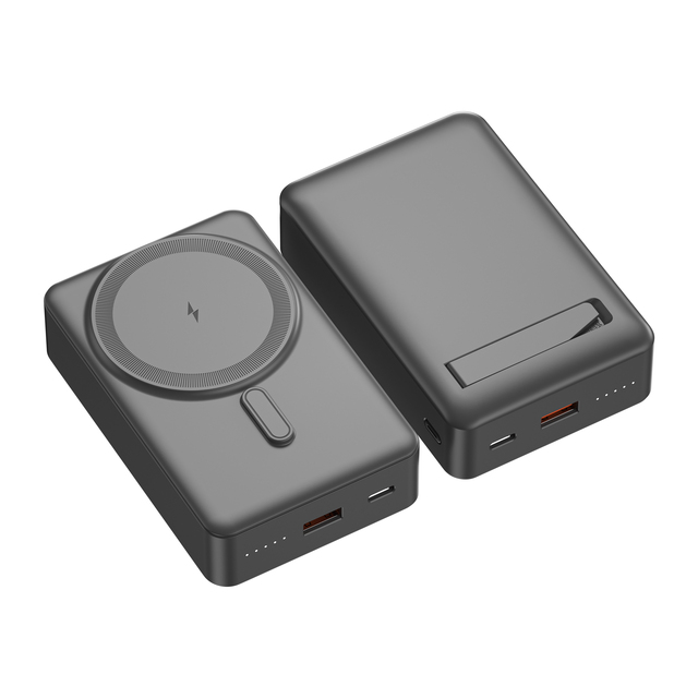 New Hot Selling  Magnetic Wireless 10000mah/20000mah Power Banks PD 20W Fast Charge  15W Wireless Power Bank with a Stand