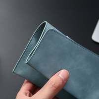 Porte-documents en cuir PU de haute qualité, portable et durable, pour le rangement de documents de bureau