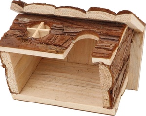 Cage de luxe moderne et écologique pour petits animaux, maison de hamster en bois massif, <span class=keywords><strong>cabane</strong></span> en forme de trou d'arbre pour souris de hamsters nains - Product Image 5