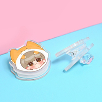 Klip Kertas Akrilik Promosi Custom dengan Cetakan UV Transparan, Desain Anime Kartun Lucu dan Personal