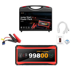 Bộ khởi động xe di động 2025 tích hợp đèn LED, máy nén khí, bộ dụng cụ khẩn cấp dành cho xe tải & xe máy - Product Image 6