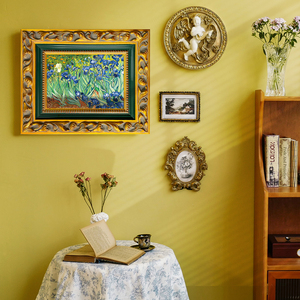 Tùy biến bán buôn vàng xanh <span class=keywords><strong>6x6</strong></span> 5x7 kích thước A1 A2 A3 A4 sang trọng Châu Âu Gỗ vuông hình ảnh khung ảnh - Product Image 6