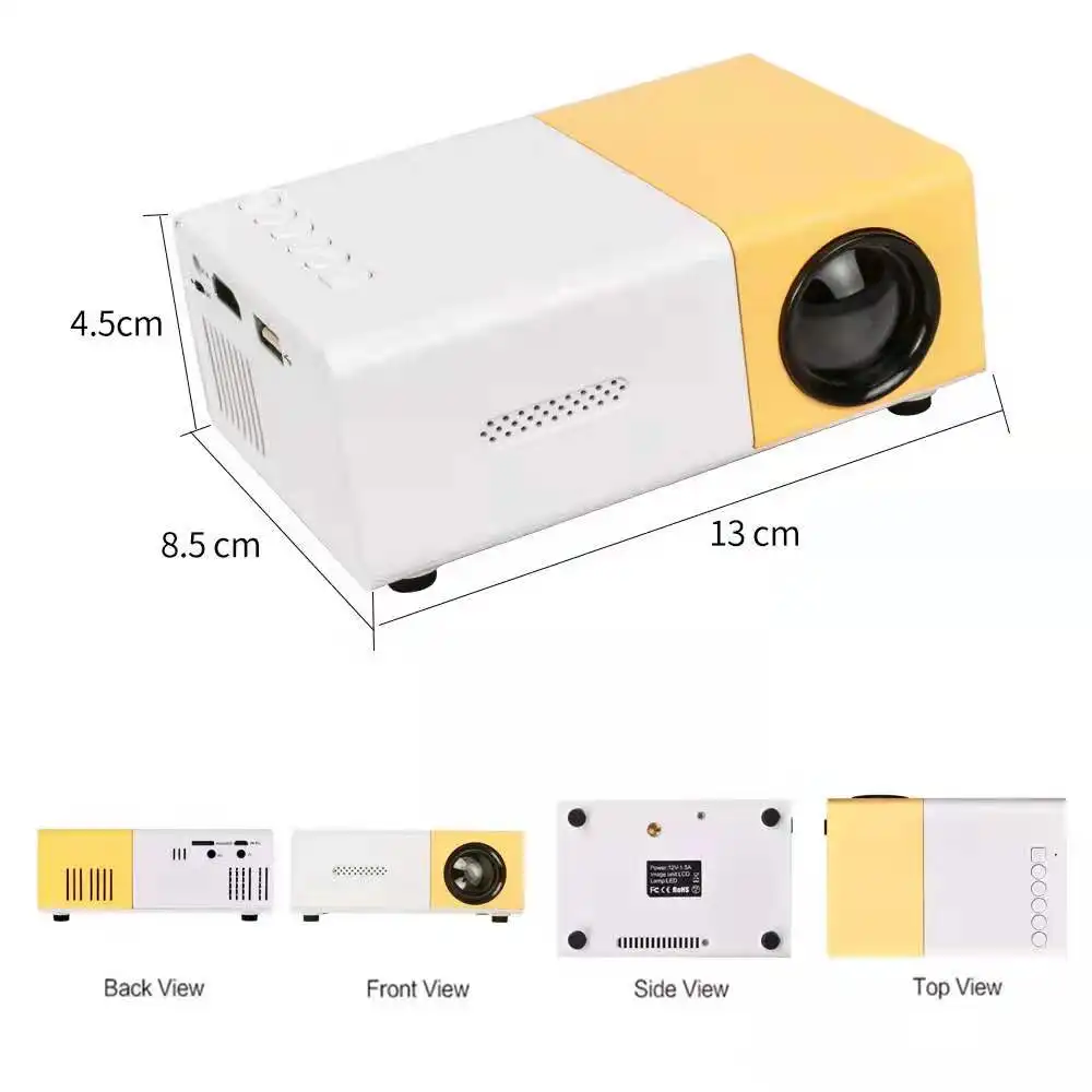 Home Mini Children's Projector LED Entertainment Portable 1080 Hd Projector Home Classroom Projector