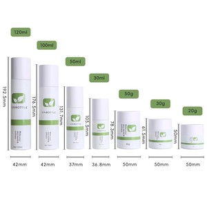Juego de Botellas Cosméticas de Vidrio Blanco de Lujo de 30 ml, 50 ml y 100 ml, Envases Vacíos Personalizados para el Cuidado de la Piel con Bomba Pulverizadora para Tónico, Loción y Suero - Product Image 6