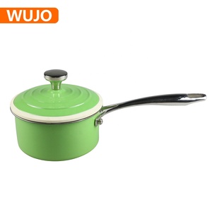 Fabricante <span class=keywords><strong>de</strong></span> BSCI, ecológico, verde, sin PFOA, LFGB, logotipo personalizado <span class=keywords><strong>de</strong></span> alta calidad, olla esmaltada <span class=keywords><strong>de</strong></span> acero inoxidable clásica - Product Image 5