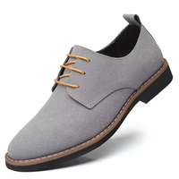 Chaussures Oxford classiques en daim pour hommes grandes tailles, antidérapantes, durables, confortables, à lacets, décontractées, pour la marche, formelles, pour le travail