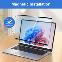 Film de protection d'écran magnétique amovible anti-lumière bleue pour Surface Laptop 5 15 pouces, anti-reflet HD clair/mat, anti-traces de doigts