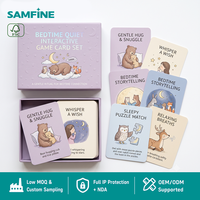 Cartes d'activités personnalisées OEM pour enfants, ensemble de cartes de routine du sommeil, de racontage d'histoires et de relaxation en gros avec boîte personnalisée