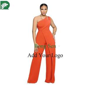 Combinaison sans manches à jambe droite et à taille haute avec <span class=keywords><strong>suspension</strong></span> à une épaule - Product Image 4