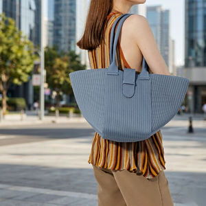 Bolsos de Mano Plegables, Impermeables y Duraderos de 1-1.9L, Tejidos con Tecnología Flyknit, para Mujer, Portátiles, Casuales, de Hombro, para Compras y Trabajo - Product Image 3