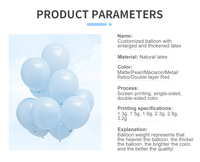 Ballons publicitaires en latex personnalisés de 10 12 18 36 pouces, fournitures de fête promotionnelles personnalisées avec votre propre logo