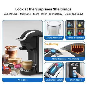 2024 nuevo estilo eléctrico 3 en 1 para <span class=keywords><strong>cafetera</strong></span> <span class=keywords><strong>Dolce</strong></span> <span class=keywords><strong>Gusto</strong></span> Espresso <span class=keywords><strong>cafetera</strong></span> de cápsulas múltiples-19 Bar de presión - Product Image 3