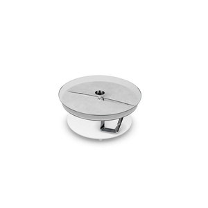 Moderner ausziehbarer Couch tisch mit Kristallglas-oder Keramik platte und verchromtem oder lackiertem Stahlrahmen für das Wohnzimmer - Product Image 3