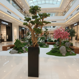 Árbol <span class=keywords><strong>de</strong></span> Pino Artificial <span class=keywords><strong>de</strong></span> Bienvenida <span class=keywords><strong>de</strong></span> 2.1m con Maceta, Tronco <span class=keywords><strong>de</strong></span> Madera Real, Bonsái <span class=keywords><strong>de</strong></span> <span class=keywords><strong>Cedro</strong></span> Artificial para Decoración <span class=keywords><strong>de</strong></span> Vestíbulos <span class=keywords><strong>de</strong></span> Hoteles y Paisajes Comerciales - Product Image 5