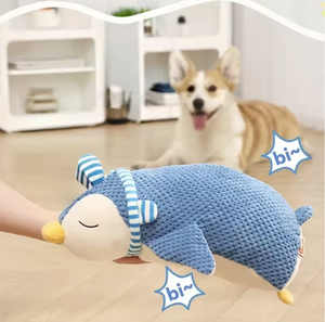 Çevre dostu pamuk peluş penguen köpek oyuncak-köpekler için interaktif diş taşlama oyuncak - Product Image 3