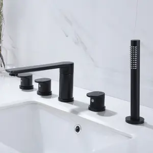 Lusa Factory Direct Mixer Tap Multi Function Bath Tub Faucet Bath Shower Chrome Bathtub Faucets
