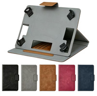 Étui de protection universel multi-usages à trois trous pour tablette 7/9/11/12 pouces avec languettes d'angle, compatible tablettes 8/10/13 pouces