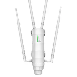 Thiết kế không thấm nước ngoài trời băng tần kép 5GHz 866 Mbps 2.4GHz 300 Mbps Bộ định tuyến công suất cao PoE Repeater