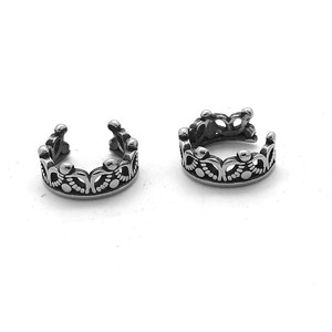 yunnique Crown Ear <b>Cuffs</b> Tibetan Silver Unisex Party Fashion <b>Earrings</b> - Product Image 3